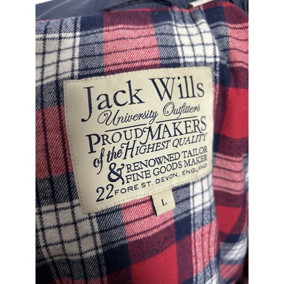 Men’s Jack Wills Gilet Body Warmer Quilted With Hooded  Large Navy Blue - Picture 3 of 13